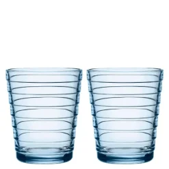 Aino Aalto glass 22 cl 2 stk aqua
