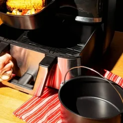 Airfryer ildfast form 20 cm svart