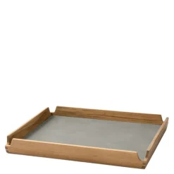 Airy teak brett small 30x30 cm nupo lys grå