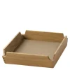 Airy teak brett 18x18 cm Nougat