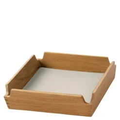 Airy teak brett 18x18 cm Oyster White