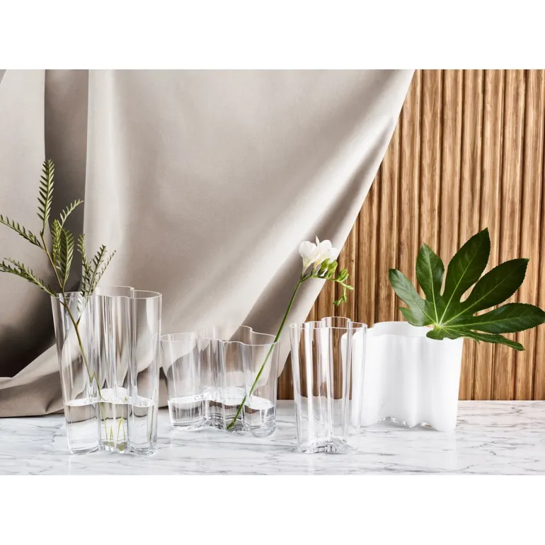 Alvar Aalto vase 12 cm hvit