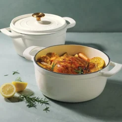 Ampezzo støpejernsgryte 3,7 L hvit