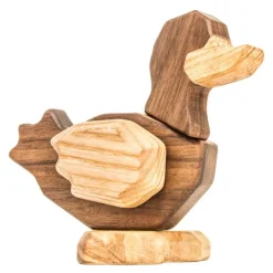 And trefigur 11 cm valnøtt/ask