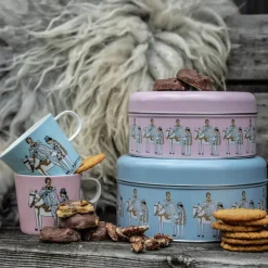 Anette Moi kakeboks 2 stk Askepott blå/rosa