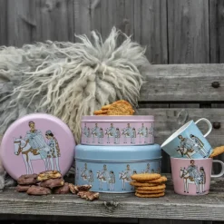 Anette Moi kakeboks 2 stk Askepott blå/rosa
