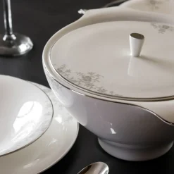 Angelina Platinum lokk til terrin 23 cm hvit