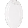 Angelina Platinum ovalt fat 33x21 cm