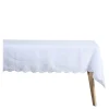 Anglaise duk 320x140 cm hvit