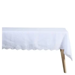 Anglaise duk 320x140 cm hvit