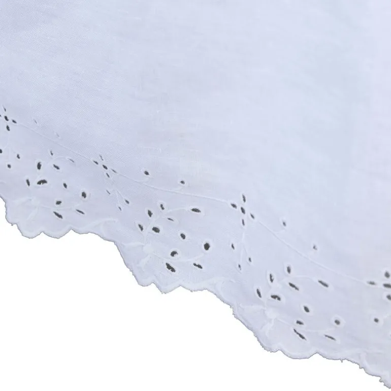 Anglaise duk 320x140 cm hvit