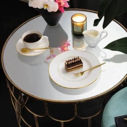 Anmut Gold skål til kaffekopp 15 cm