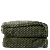 Anni fleece teppe 130x170 cm grønn