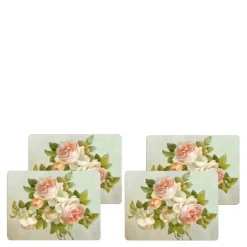 Antique rose bordbrikke 4 stk
