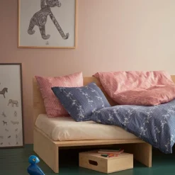 Apekatt Junior sengetøy 100x140 cm blå