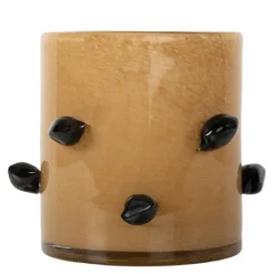 Arlo lykt medium 15x15 cm beige/svart