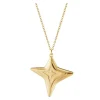4 armet stjerne 3,9x3,5 cm gull