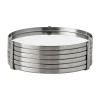 Arne Jacobsen glassbrikker 6 stk stål