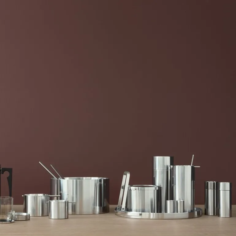 Arne Jacobsen salt- og peppersett stål