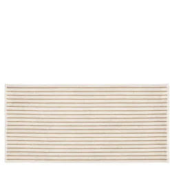 Arto badehåndkle 140x70 cm beige/orange tynne striper