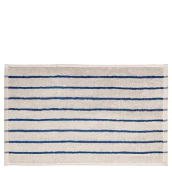 Arto gjestehåndkle 50x30 cm 2 stk beige/blå tynne striper