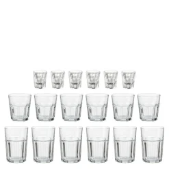 Atelier garnit glassett 18 deler 6x36 cl + 6x28 cl + 6x5 cl