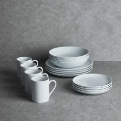 Atelier tallerken 25 cm 4 stk super white