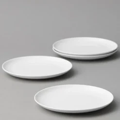Atelier tallerken 25 cm 4 stk super white