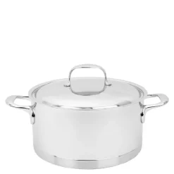 Atlantis 7 gryte med lokk 24 cm 5,2L rustfritt stål