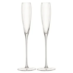 Aurelia champagneglass 16,5 cl 2 stk klar/rillet