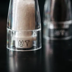 Axia salt- og pepperkvern 14,5 cm 2 deler akryl klar