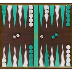 Backgammon grafisk mønstret boks