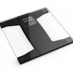 Baderomsvekt glass/svart