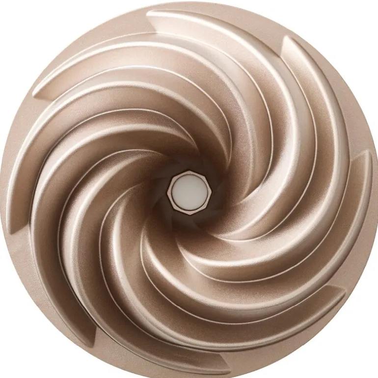 Bakeform bundtform swirl 24x9 cm rose gold