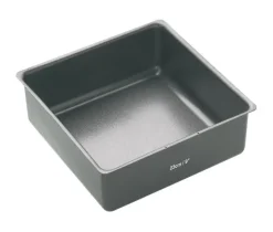 Bakeform firkantet med avtakbar bunn 23 cm grå