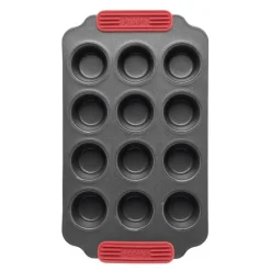Bakeform for minimuffins 12 hull 36x18 cm keramisk non-stick