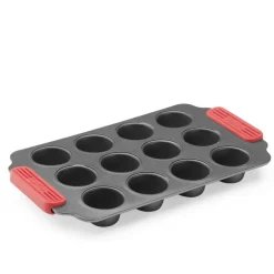 Bakeform for minimuffins 12 hull 36x18 cm keramisk non-stick