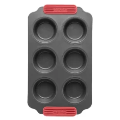 Bakeform for muffins 6 hull 36x18 cm keramisk non-stick