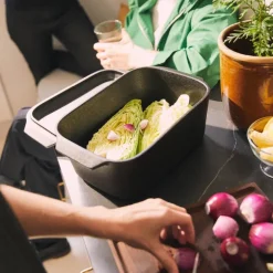 Bake 'n' roast leirgryte 5,0L grå