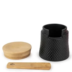 Bali saltkrukke 7x6 cm støpejern