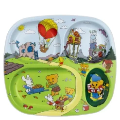 Bamse tallerken med 4 rom