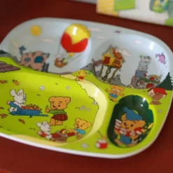 Bamse tallerken med 4 rom