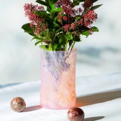 Bark vase 19 cm rosa