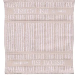Bath Collection vaskeklut 30x30 cm 4 stk sand beige stripes
