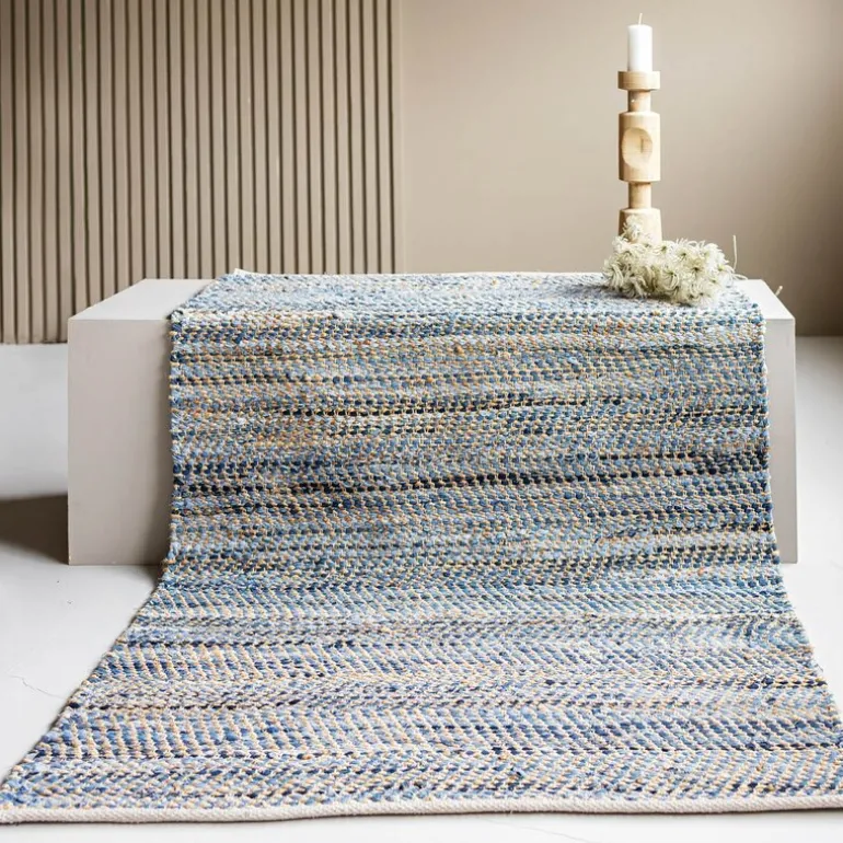 Bay denim ryeteppe 130x190 cm denimblå