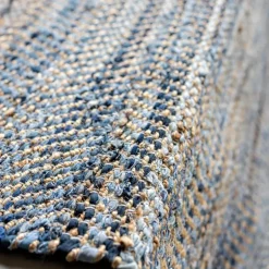 Bay denim ryeteppe 130x190 cm denimblå