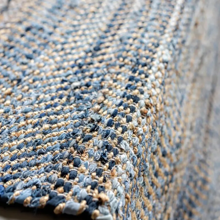 Bay denim ryeteppe 130x190 cm denimblå