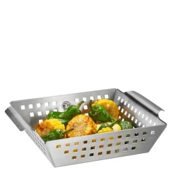 BBQ grillkurv 25x21,5 cm stål