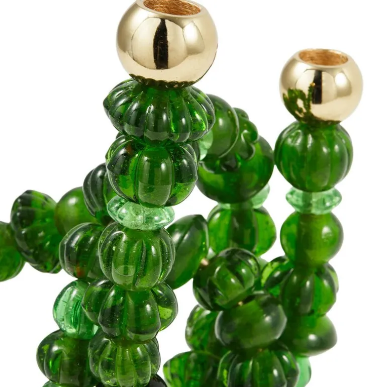 Beads lysestake 38 cm mørk grønn