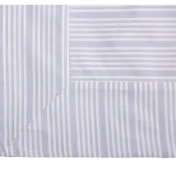 Bedding Collection dynetrekk 140x200+50x70 cm powder blue stripes
